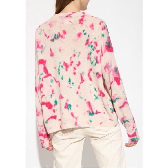ZADIG & VOLTAIRE Markus Cashmere Sweater - Pink Tie Dye - Picture 2 of 14